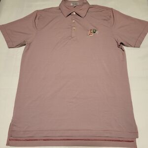 Peter Millar Red Stripes Summer Comfort Polo Size M